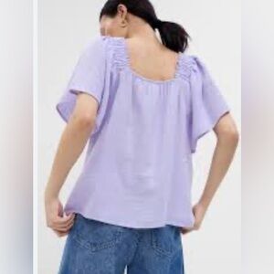 Gap Flutter Sleeve Square Neck